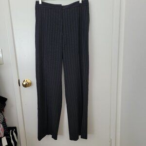 MaxMara Dark Gray Striped Trousers